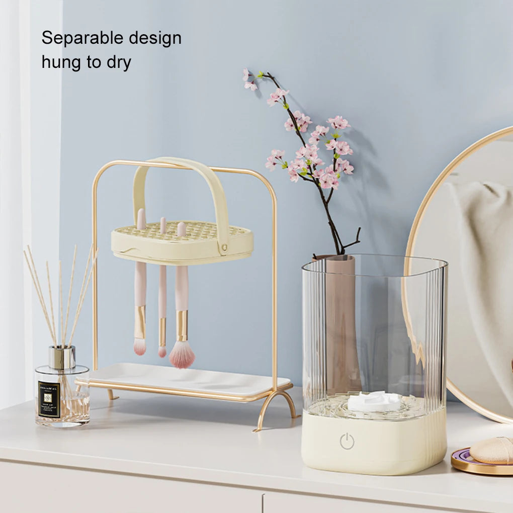 Portable Electric Makeup Brush Cleaner Electric USB Quick Cleaner Cleaning Brush Automatic Makeup Brush Cleaning Stand Device