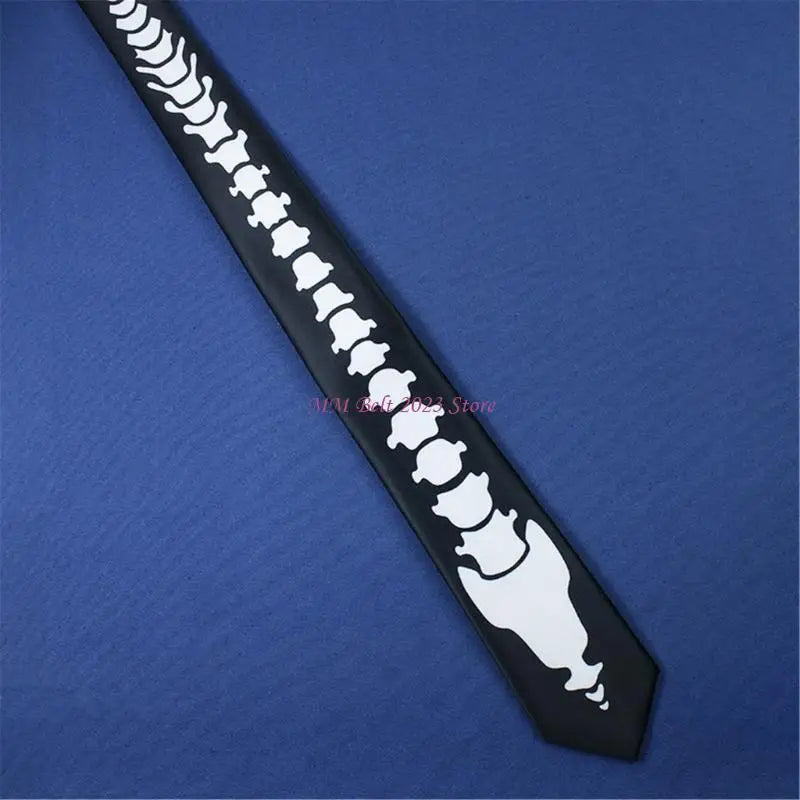 Eye Catching Skull Themed Tie Evening Banquets Necktie Gentleman's Necktie for Corporate Event Celebrations