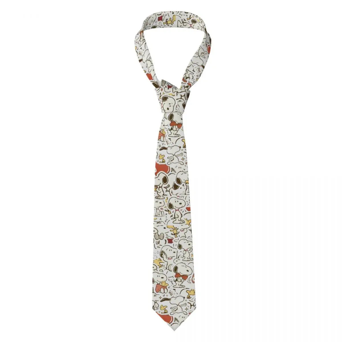 Snoopys & Woodstock Smile Giggle Laugh Neckties Silk 8 cm Neck Tie for Mens Shirt Accessories Cravat Wedding Accessories Office