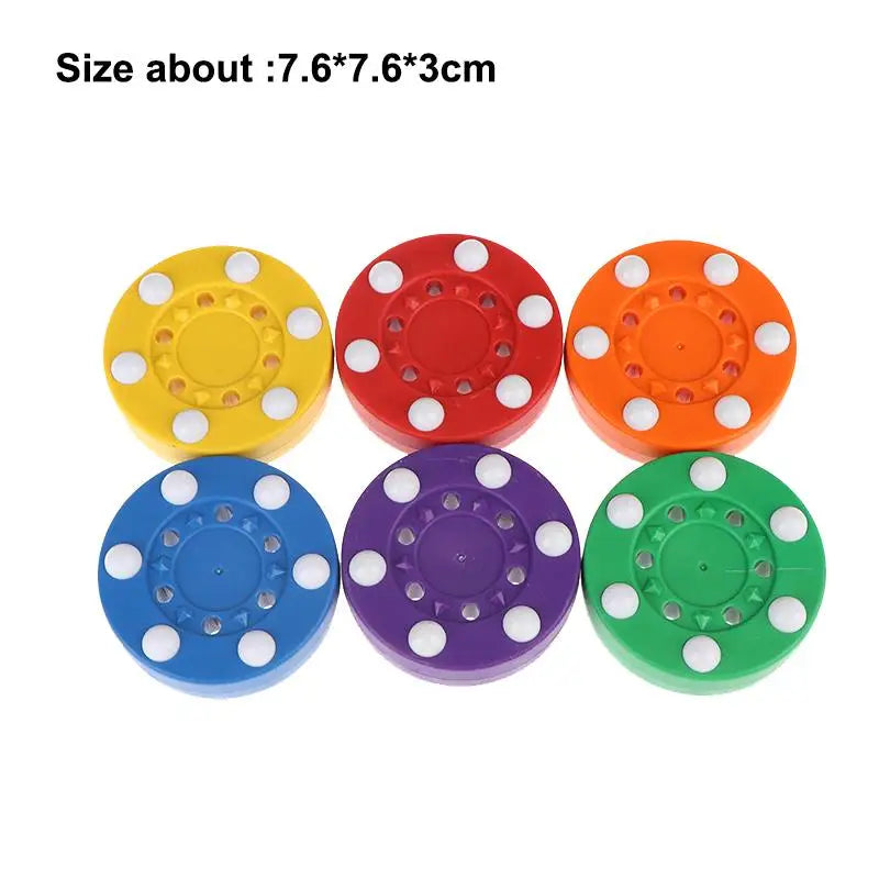 New Inline Roller Hockey Training Puck With 6 Balls For Street Hockey Skate Practice Passing Skill Builder