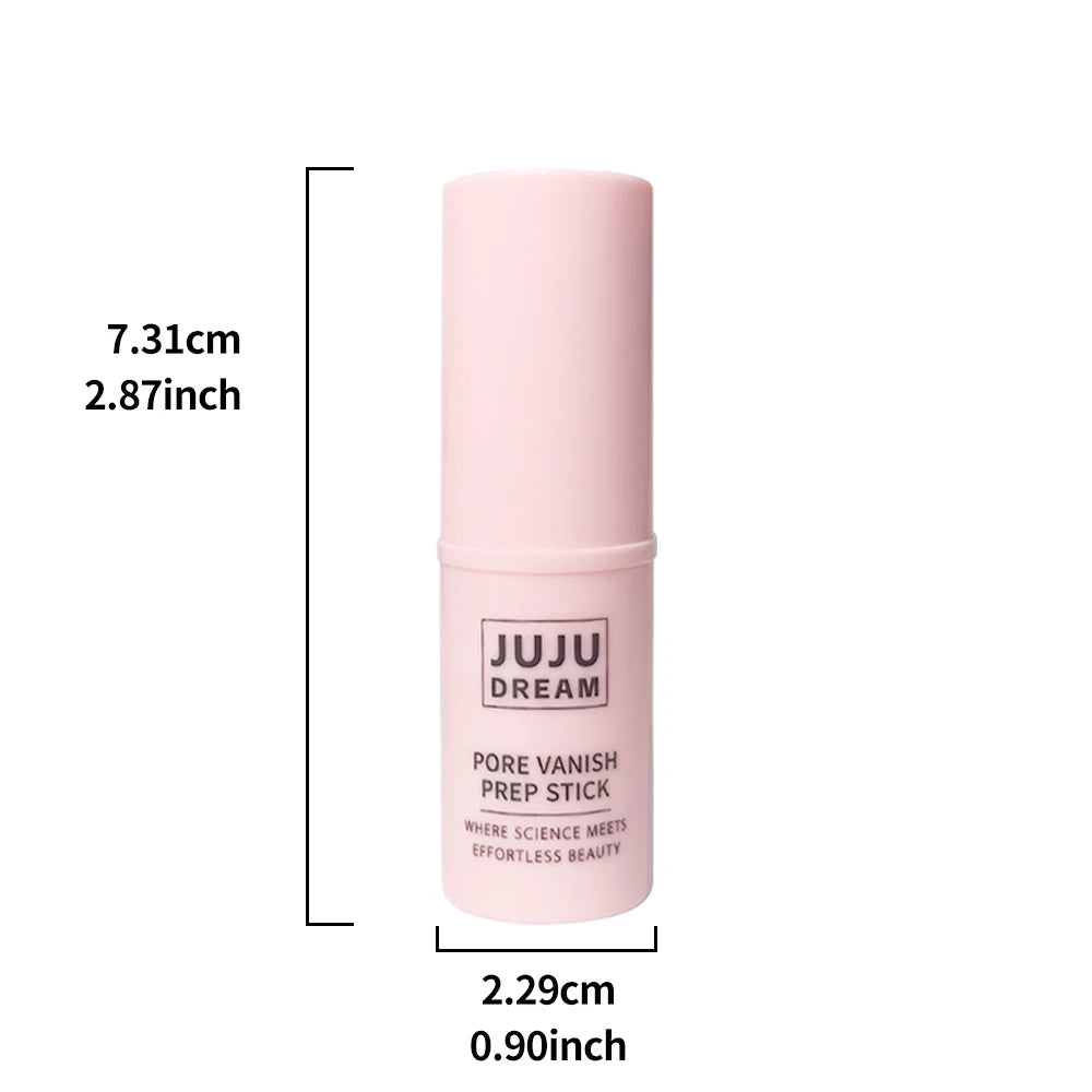 Face Primer Stick with Matte Blur Effect, Hydrating Shimmer Texture for Pore Covering, Oil Control and Lightweight Finish