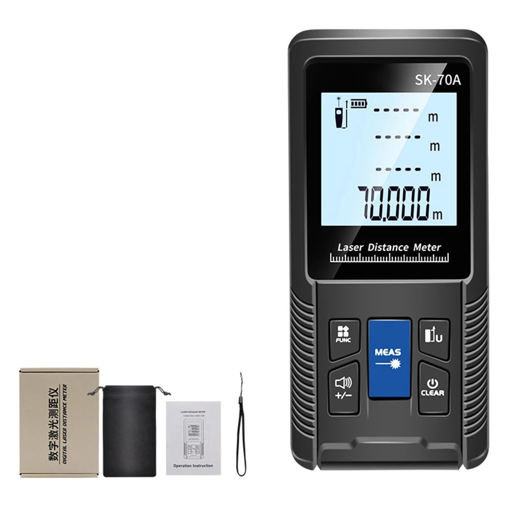 1PC Portable Handheld Lasers Measure Tape Tool Digital Display Distance Meter Intelligent Rangefinder 40m 50m 70m 100m 120m