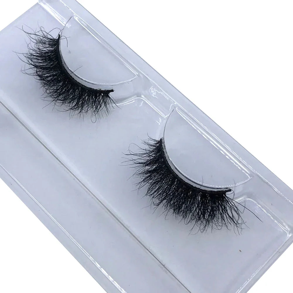 New Dropshipping natural wispy volume 3d mink lashes makeup eyelashes false lashes mink eyelashes with soft band