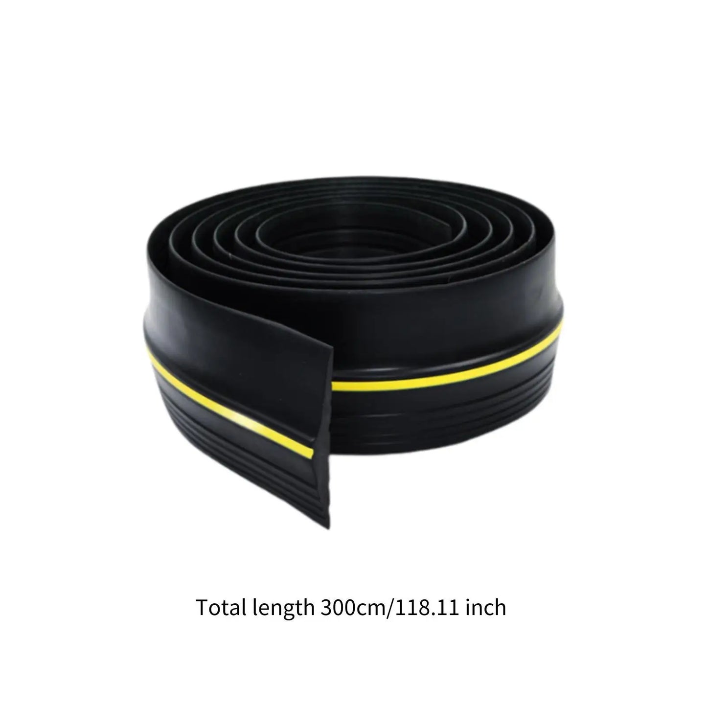 Garage Door Bottom Threshold Seal Strip Waterproof Weatherstrip Windproof Easy Cut Weatherproof Lightweight Weather Stripping