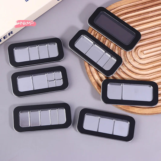 Refillable Magnetic Eyeshadow Palette Empty Black Clear Makeup Storage Case DIY Cosmetic Container for Lipstick Foundation Blush