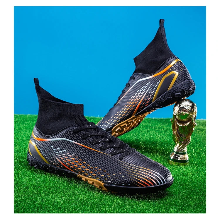 Football Shoes Men X2308 White TF/FG Original Professional Youth Anti-slip Indoor Fast Soccer Outdoor Training Football Sneaker