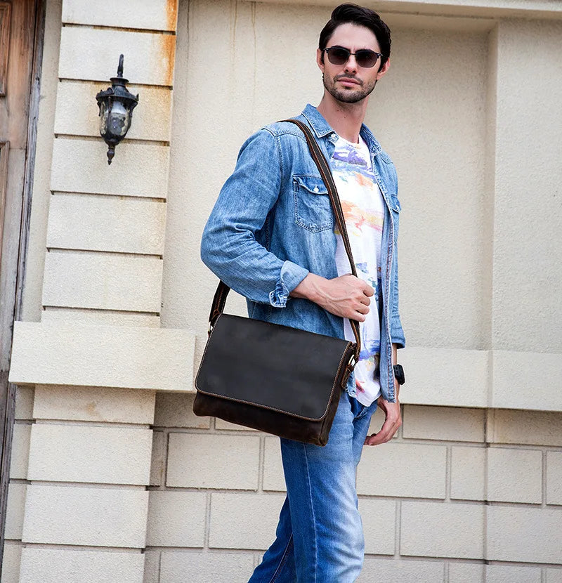 Genuine Leather Man Shoulder Bags Cow Skin Mens Casual Crossbody Bag Messenger Bag cross shoulder bag men leather