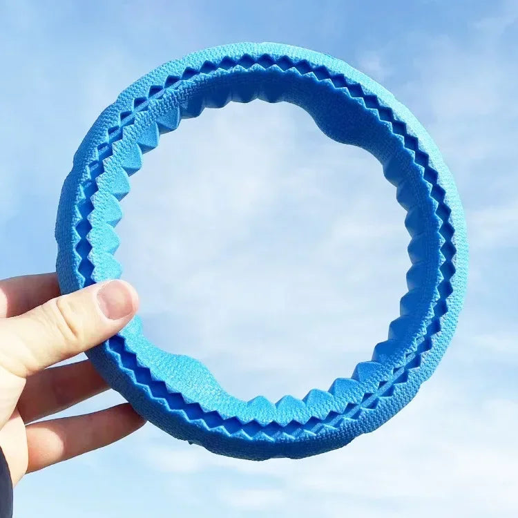 TPR Pet Flying Discs Dog Training Ring Puller Resistant Bite Floating Toy Puppy Outdoor Interactive Game Playing Products Supply