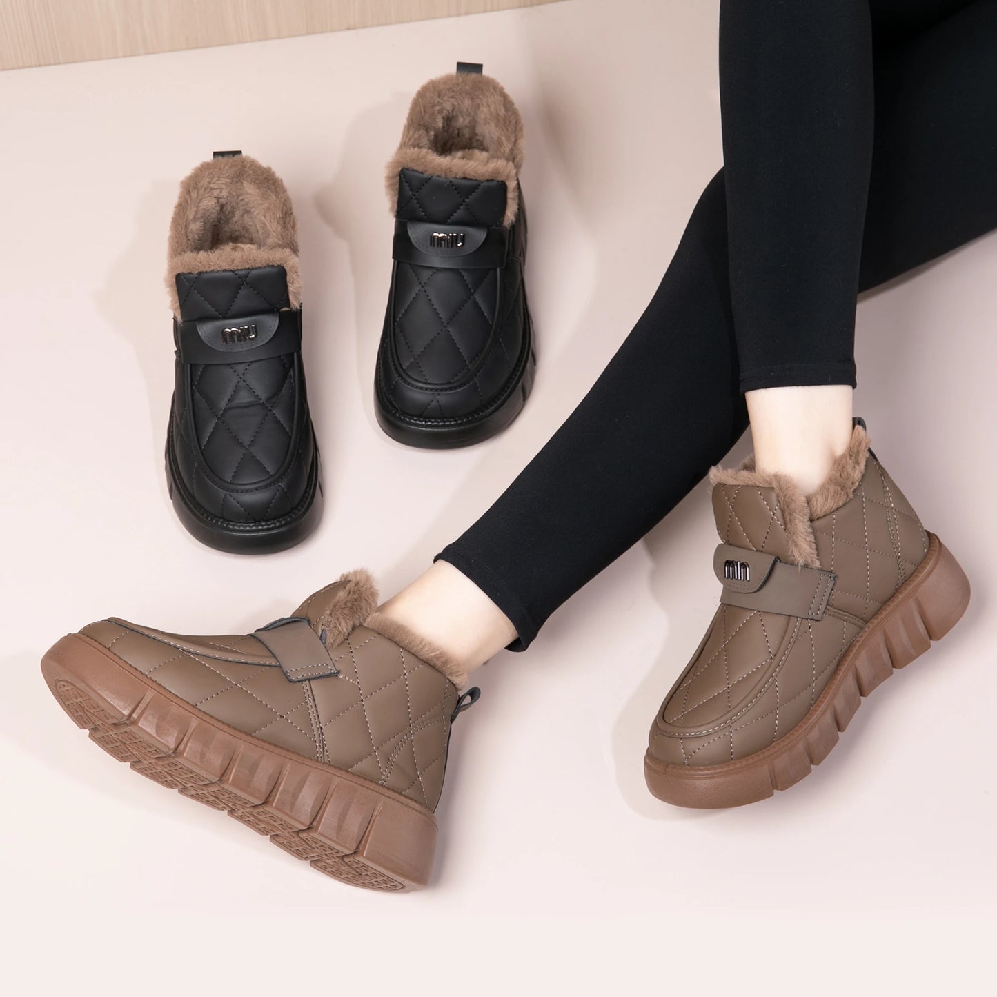 2026 Winter New Arrival Women's Shoes Thick Bottom Anti-Slip Wear-Resistant Cold-Proof Warm Comfortable Free Shipping