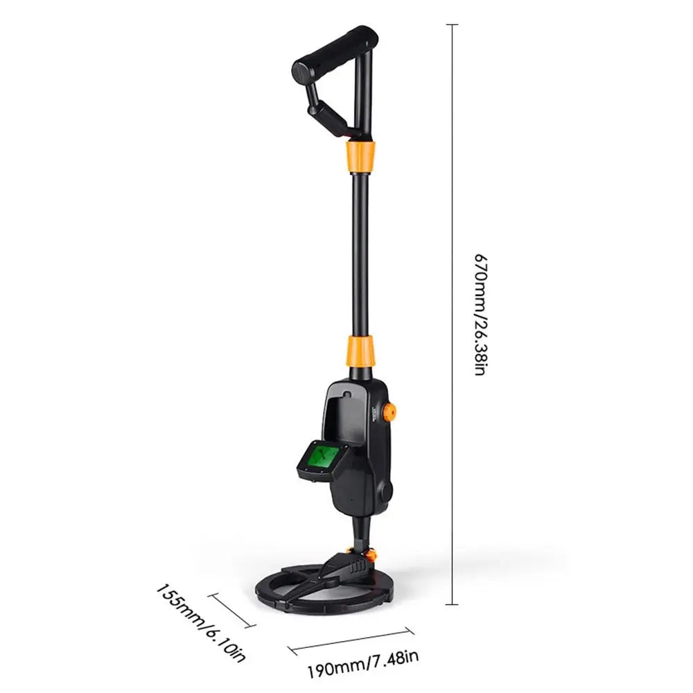 LCD Display Underground Metal Detector Audio Alarm Waterproof Metal Pinpointer Ergonomics Durable Handheld Metal Finder