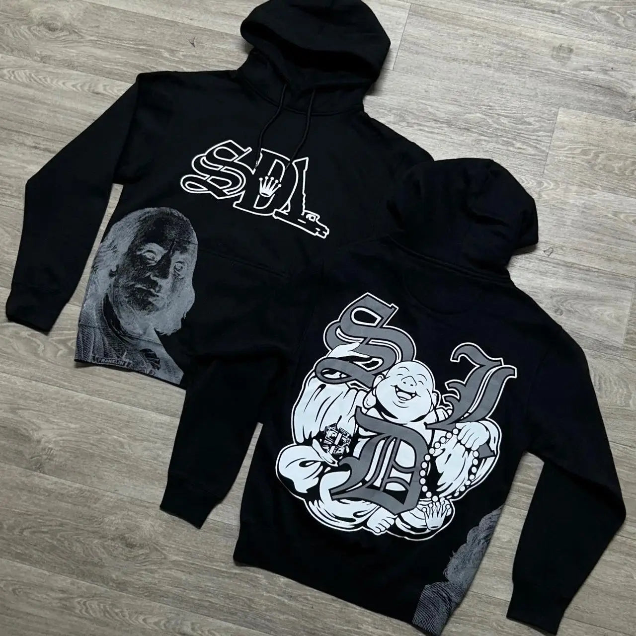 Classic Fashion Buddha Graphic Hoodies Women Y2k Grunge Streetwear Sweatshirt Top Oversized Hoodie Vintage Gothic Women Clothing
