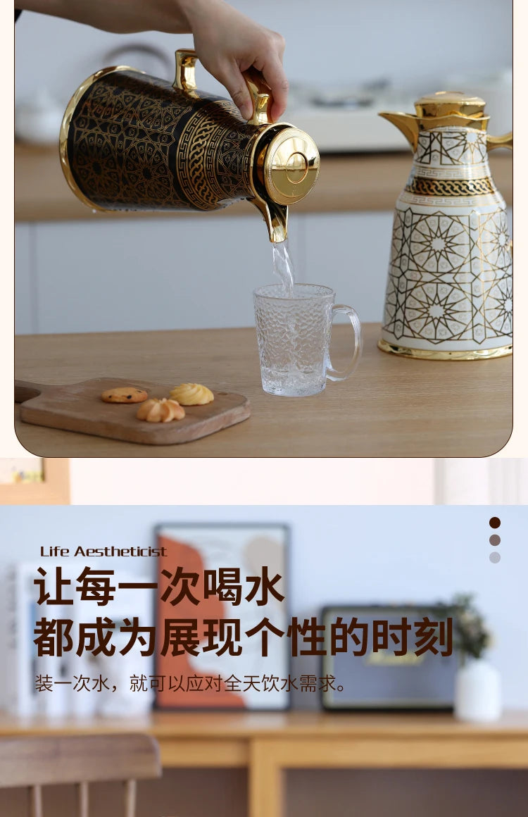 Insulated water bottle for household use, hot water bottle for business clubs, and office water bottle