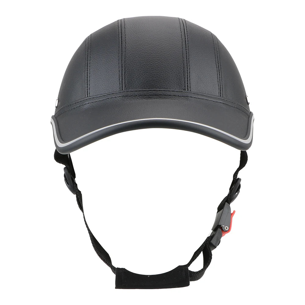 Baseball Cap Style Safety Hard Hat For Cafe Racer Chopper Scooter Motorcycle Half Helmet