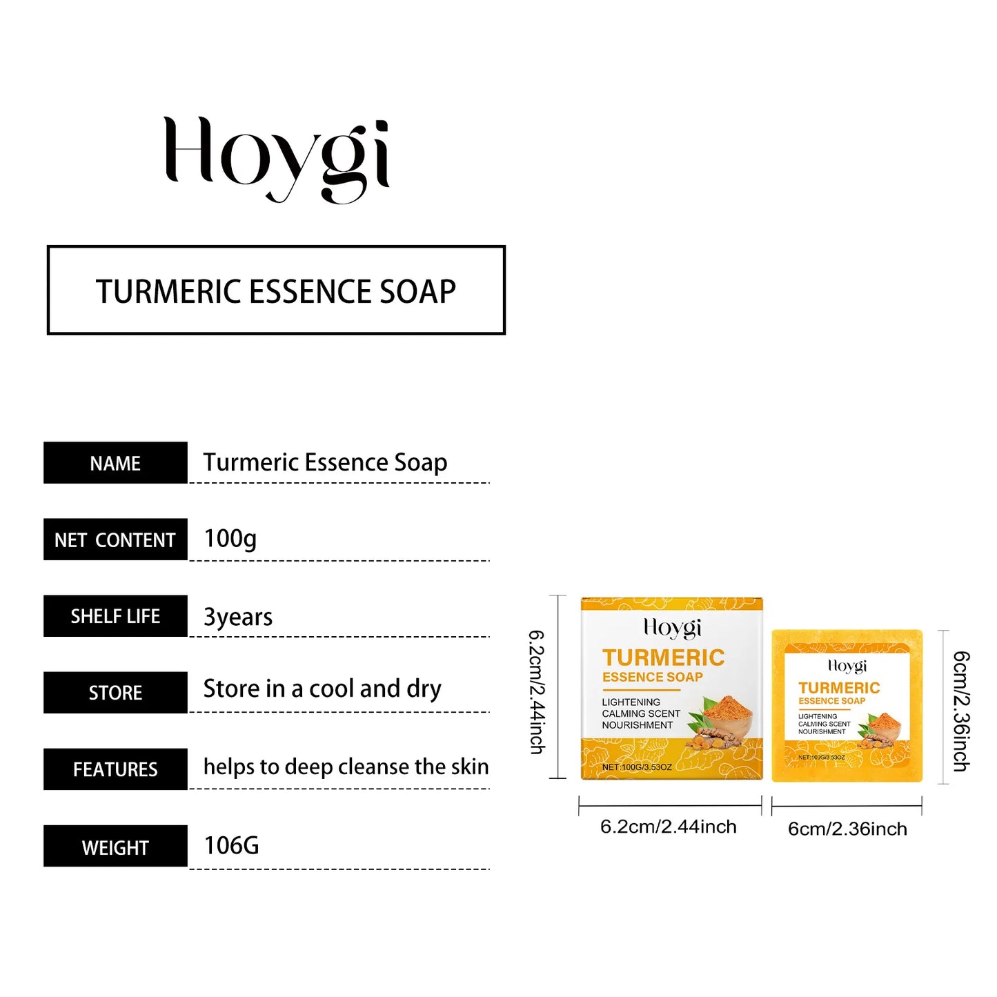 Turmeric Skincare Set Body Soap Anti Acne Dark Spot Corrector Improve Dry Skin Moisturizing Face Cream Brightening Facial Serum