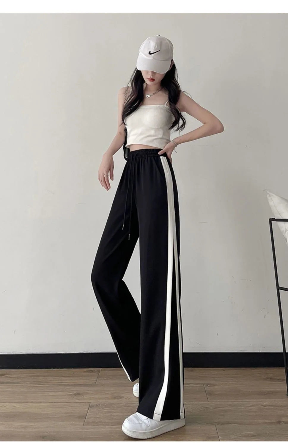 Slimming Straight Leg Pants for Women Spring Summer New Sle plus Size Casual Wide Leg Trousers Loose Comfortable Student Sp...