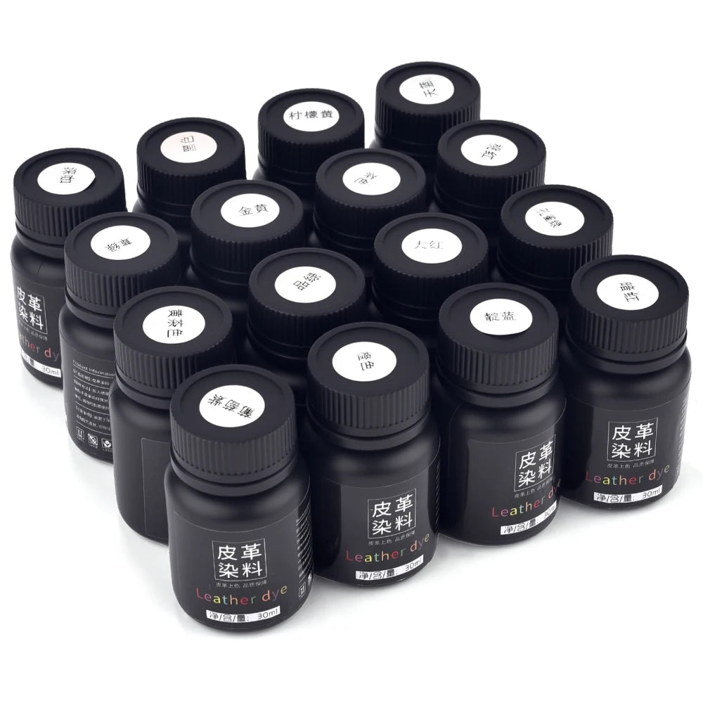 30ml Leather Dye Color Paint Handmade Leather Goods Carving Material Color Changing Dye Adjustable Diluted Alcohol Leather Dye
