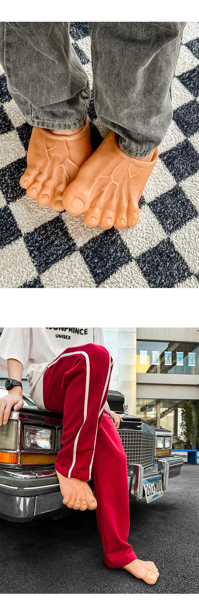 Funny Slippers Man Women Footwear Shoes For Men Sandals Male House Shoes Beach Slippers Uniex Slippers Bigfoot Amazing Sandals