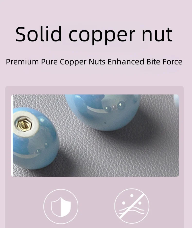 Ceramic Furniture Handles Pearlescent Cabinet Knob Kitchen Drawer Furniture Knobs Handle Hardware Children's Wardrobe Handles