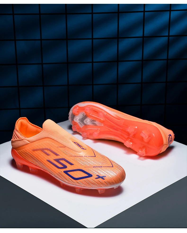 New Men's Football Boots Turf Comfortable Soccer Shoes Sport Ultralight Fg Grass Cleats Futsal Non Slip Indoor Adult Non-Slip