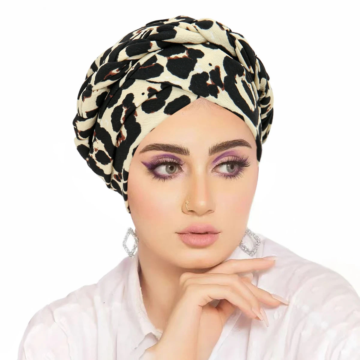New Head Scarf for Muslim Women Trendy Print Turban Bonnet Hijab Caps Inner Hijabs Femme Musulman Arab Wrap Turbantes