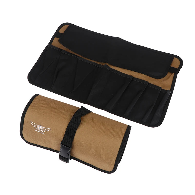 Pouch Bag for Tools; Made from Oxford Cloth; Convenient Roll-Up Design; Fits Wrench, Spanner, Hammer and More