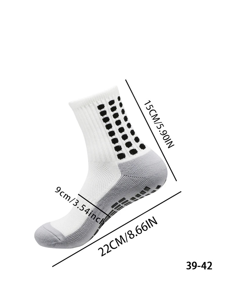 4 Pieces Football Accessories Outdoor Football Socks Non-slip Sports Socks Bandages   Shin Pads Calf Compression Socks