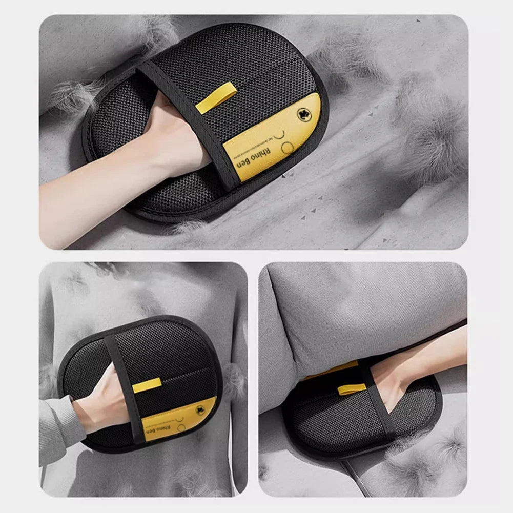 Pet Hair Remover Electrostatic Gloves Fur Catchers Quick Efficient Double Sided Electrostatic Protection Pet Hair Remover Mitten
