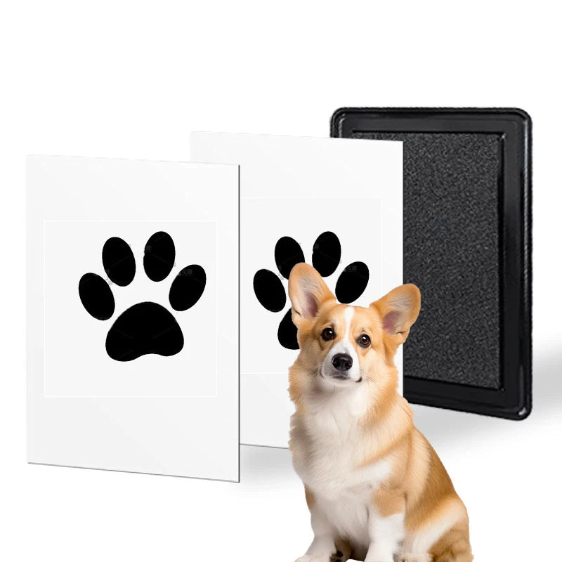 Pet Printing Station Pet Memory Unique Dog Cat Paw Prints Pad Newborn Baby Clean Recyclable Inkless Hand & Foot Print Ink Pad