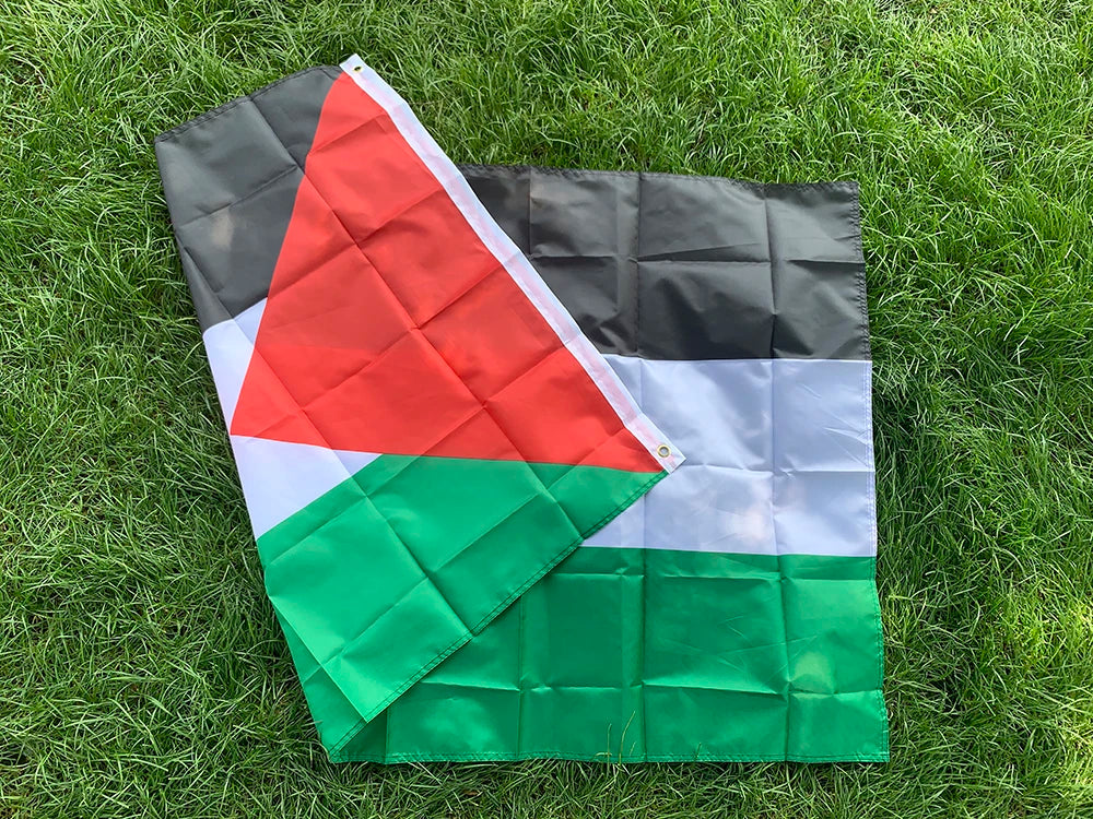 Palestine Flag 60x90cm 150 x 90cm hanging High Quality Polyester Gaza Palestinian hanging  banner for home decoration