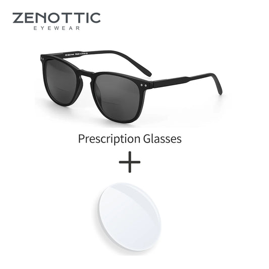 ZENOTTIC Classic Square Prescription Sunglasses Retro Progressive Sun Glasses For Men Women UV400 Protection Shades