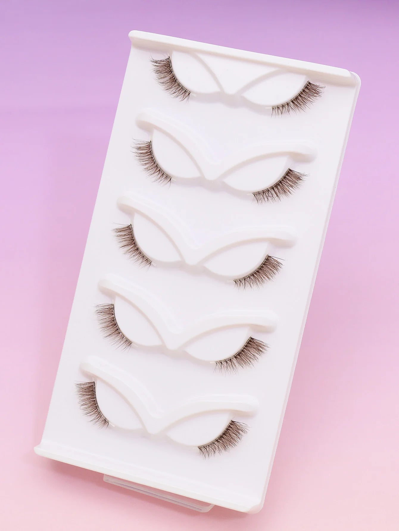 5/7/10 Pairs brown DIY Lashes Natural Clear Eyelash Volume Natural Eyelashes Soft Cross Cat Lashes Extended Outer Corner Eyelash