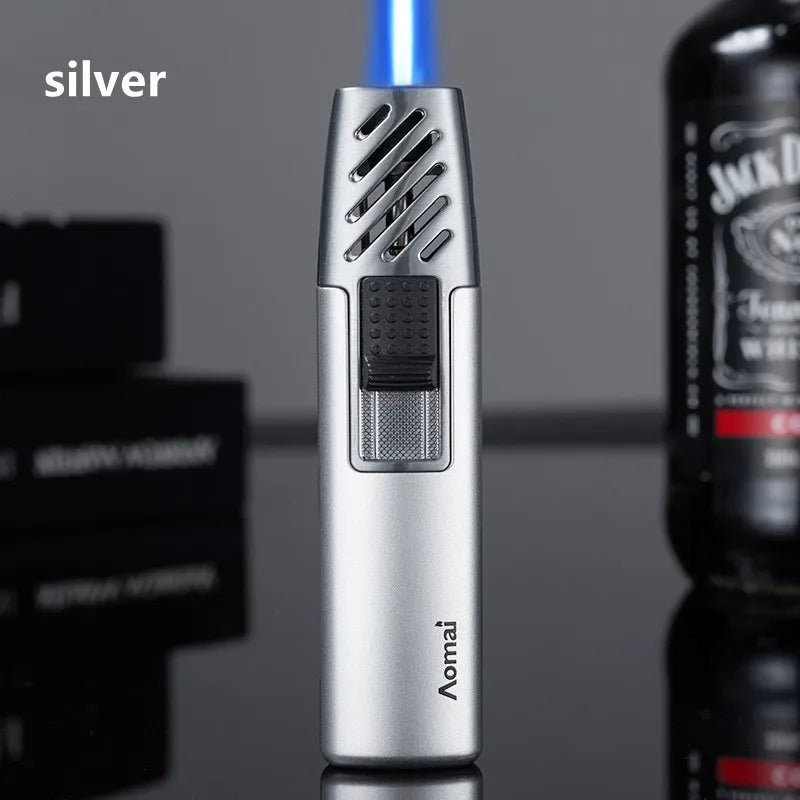 Metal Gradual Change Spray Gun Lighter Kitchen Lighter Household Small Tools Lighter BBQ Outdoor Lighter Practical Gadgets Gifts