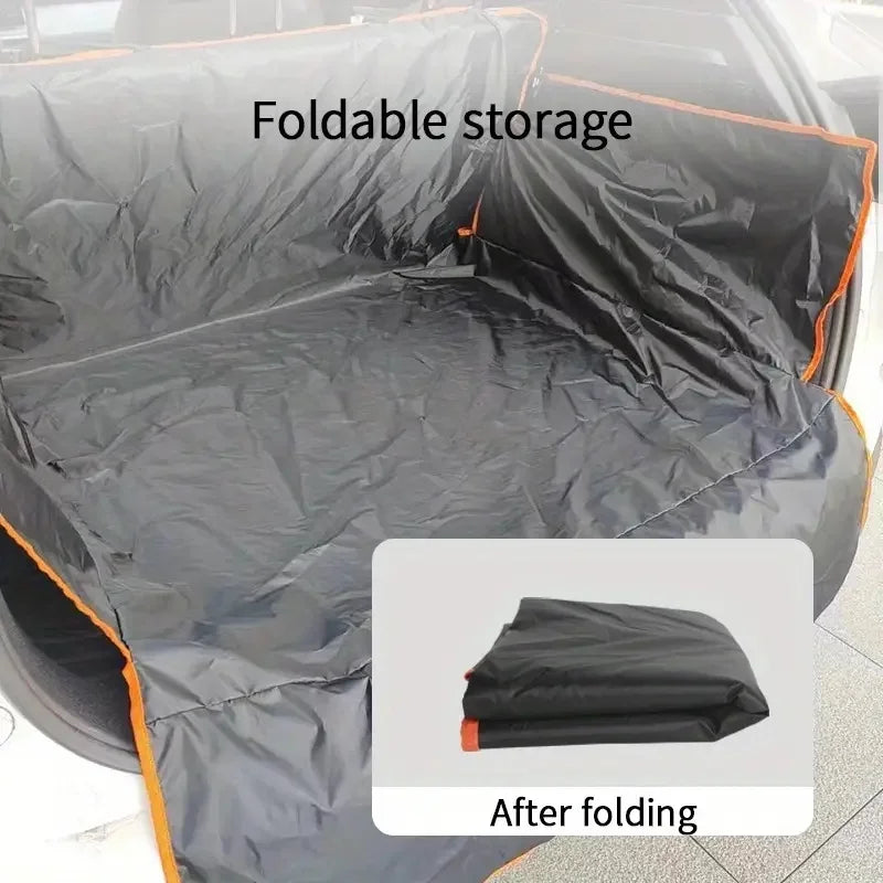 2025 Durable Polyester Auto Trunk Mat for Pets - Non-Slip, Scratch-Resistant, Easy-Clean Mat for SUVs and Cars, Pet Safety Mat