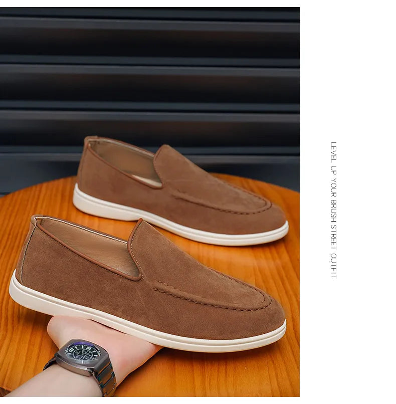 Men Casual Shoes Formal Man Loafers Leisure Walk Tassel Moccasins Italian Breathable Slip on Male Boat Shoes