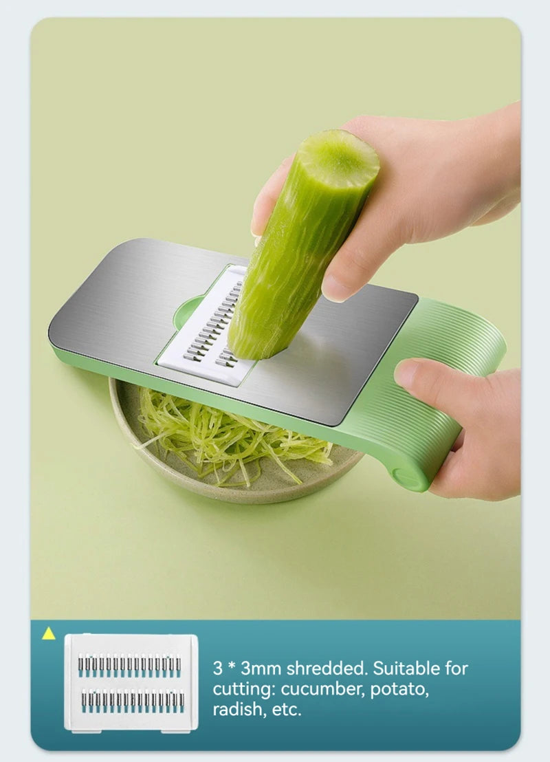 Vegetable Cutter Grater for Vegetables Slicers Shredders Multi Slicer Peeler Carrot Fruit 7 in 1 Vegetable Cutting Kitchen Tools