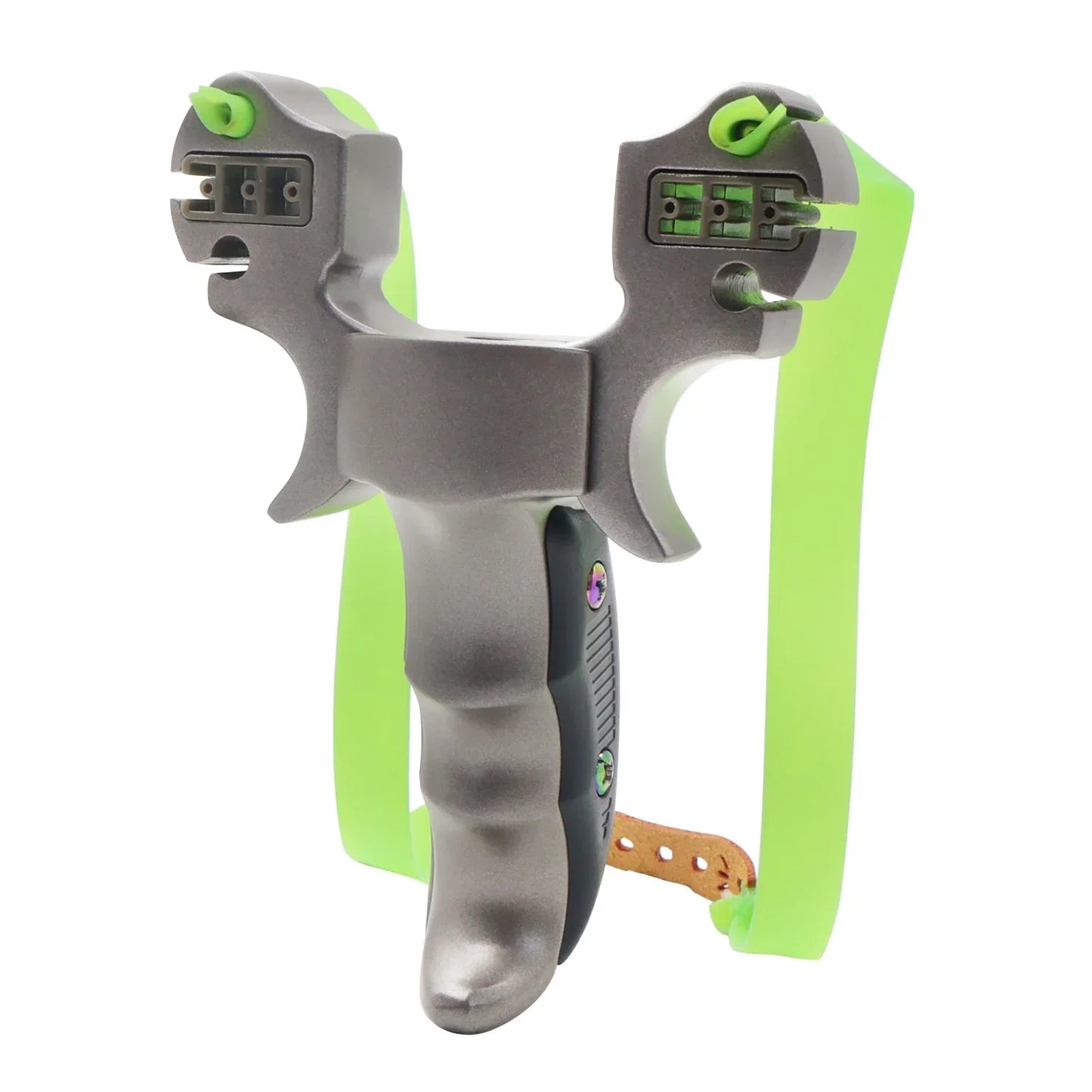 High-quality Aluminum Alloy Slingshot With Multi-functional Elastic Bands Suitable For Outdoor Hunting and Shooting