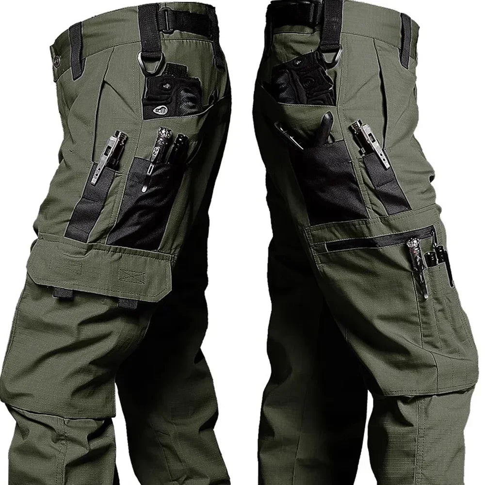 New Tactical Pants Quick Dry Multi-Pocket Cargo Pants Mens Casual Trousers Wear-Resistant Work Trainning Hiking Pant Loose