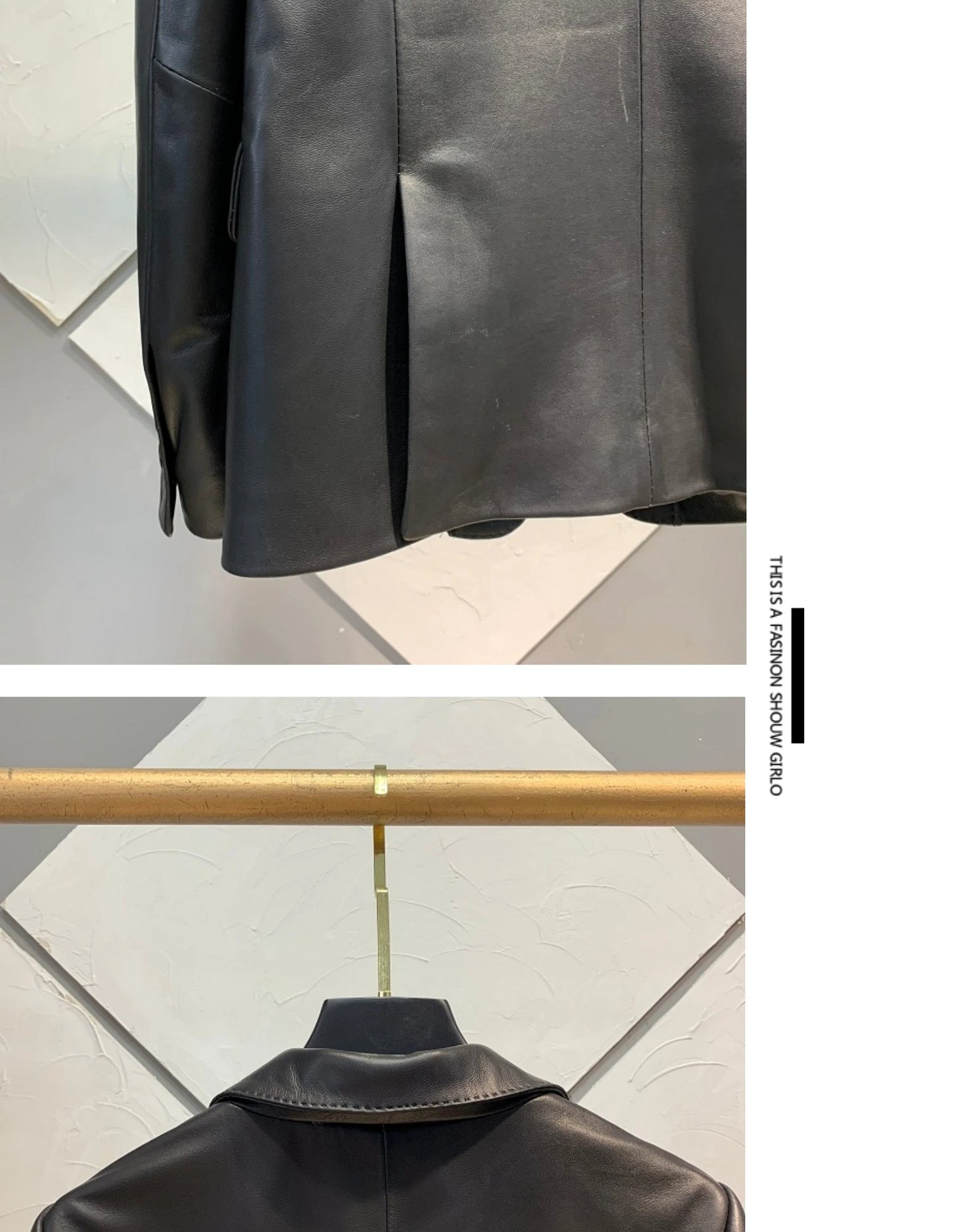 Real Sheepskin Jacket Women Spring Autumn Genuine Leather Jackets Slim Single-breasted Leather Coat Casual Jaqueta Feminina SGG