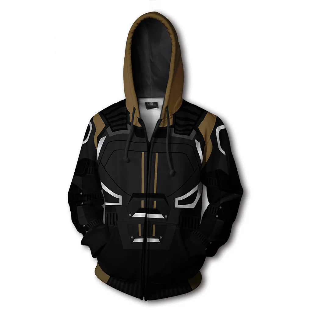 Movie X Men Hoodies Scott Summers Hooded Cyclops Wolverine Cosplay Jacket Phoenix Printing Sweatshirt Zipper Hoody Clothes Coat