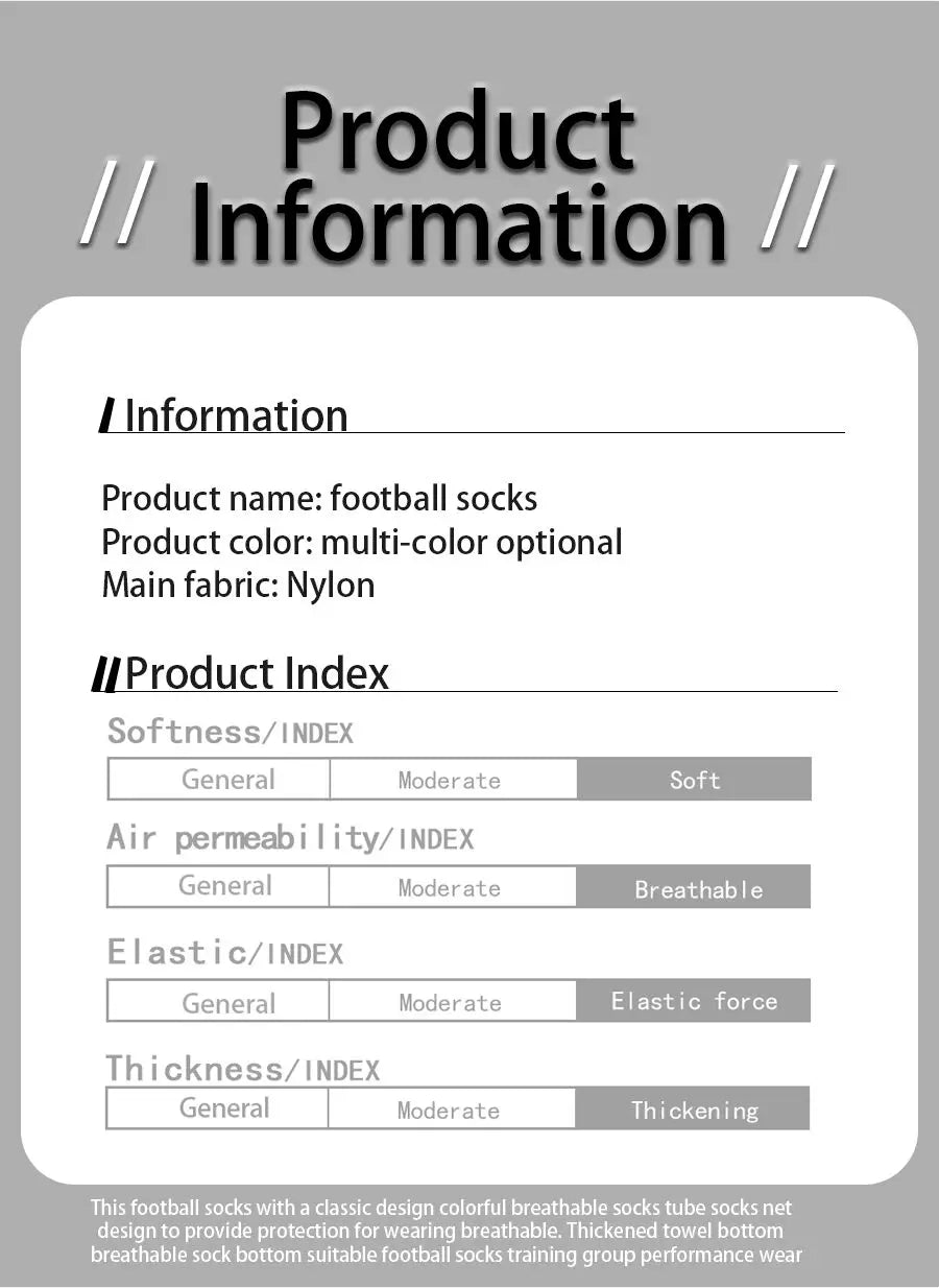 4 Pieces Football Accessories Outdoor Football Socks Non-slip Sports Socks Bandages   Shin Pads Calf Compression Socks