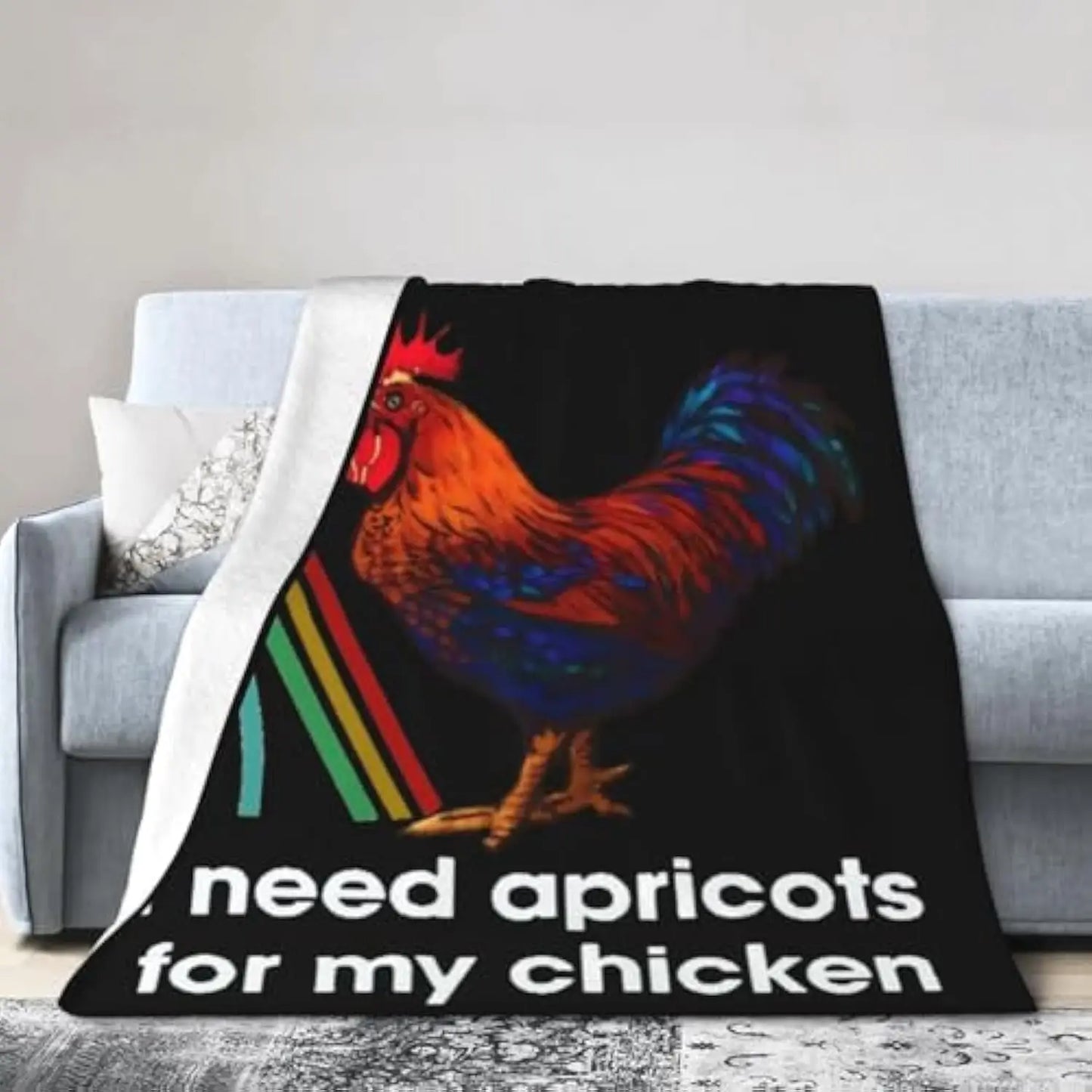 Flannel Arc Raiders Don't Shoot! Arc Stripes Throw Blanket- Ultra Soft Lightweight for Bed, Sofa, Travel & Camping