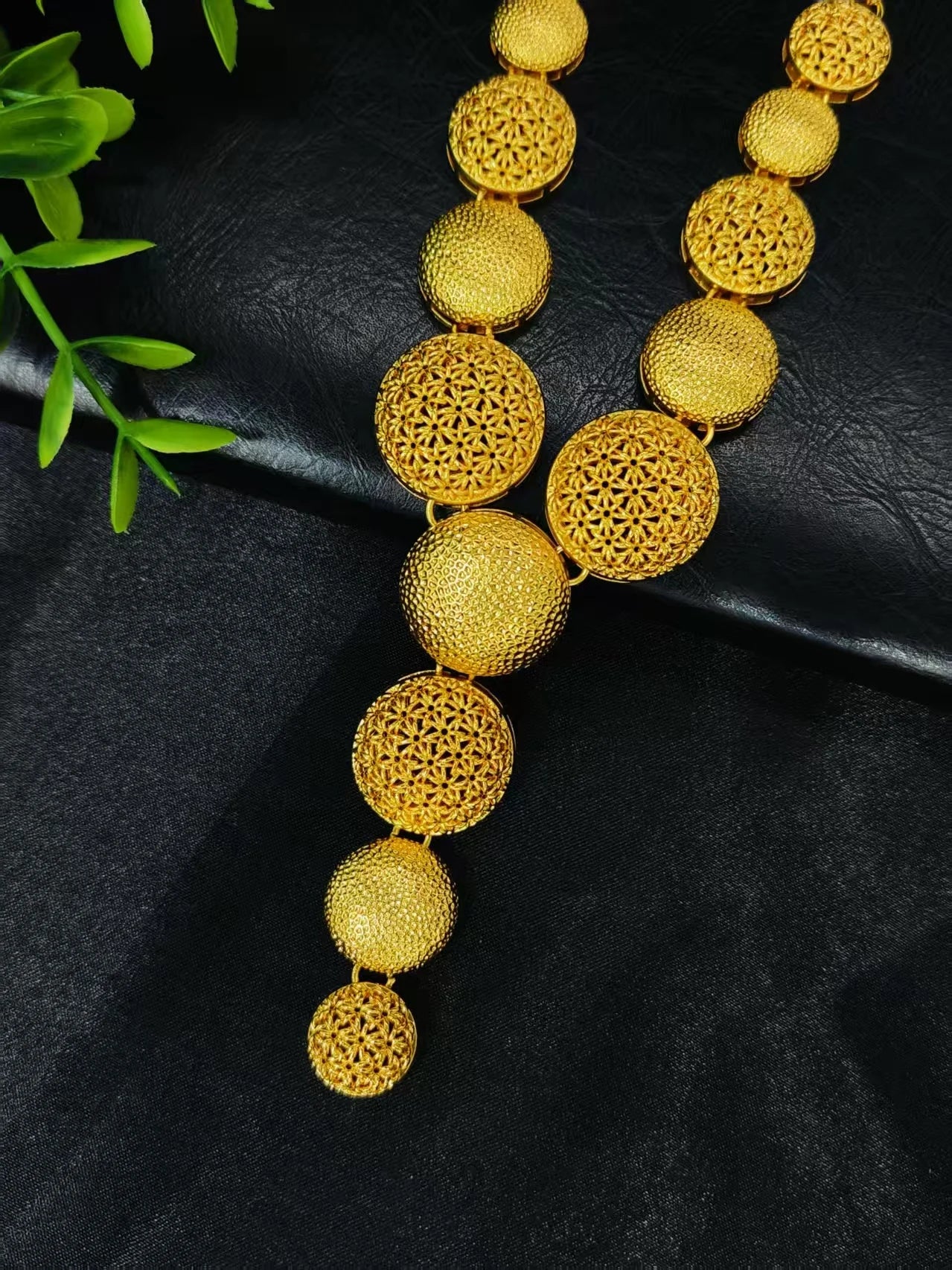 Luxury Indian Jewellery Earrings Necklace Jewelry Sets For Women Dubai Gold Color African Arabic Wedding Bridal Party Gifts