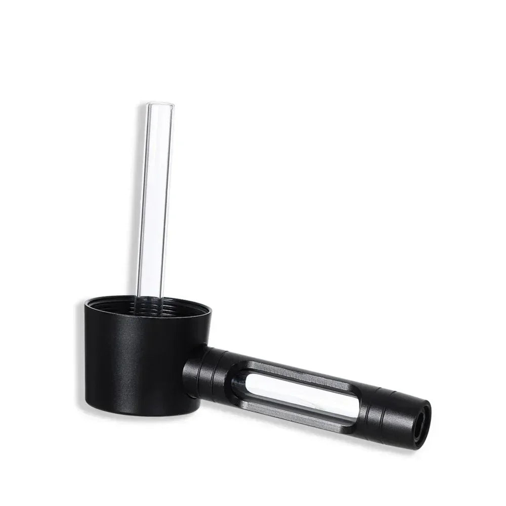 Handheld Smoking Pipe Grass Hookah Set with Dry Burning Glass Tobacco Bowl Cigarette Filters Shisha Pipes Smoke Accessories