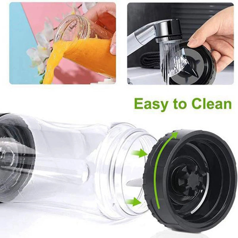 N85R 16 OZ Cup with Two Lids,6 Fins Blade for Ninja,Blender Replacement Parts Accessories for Ninja BL660 BL770 BL740 Blender