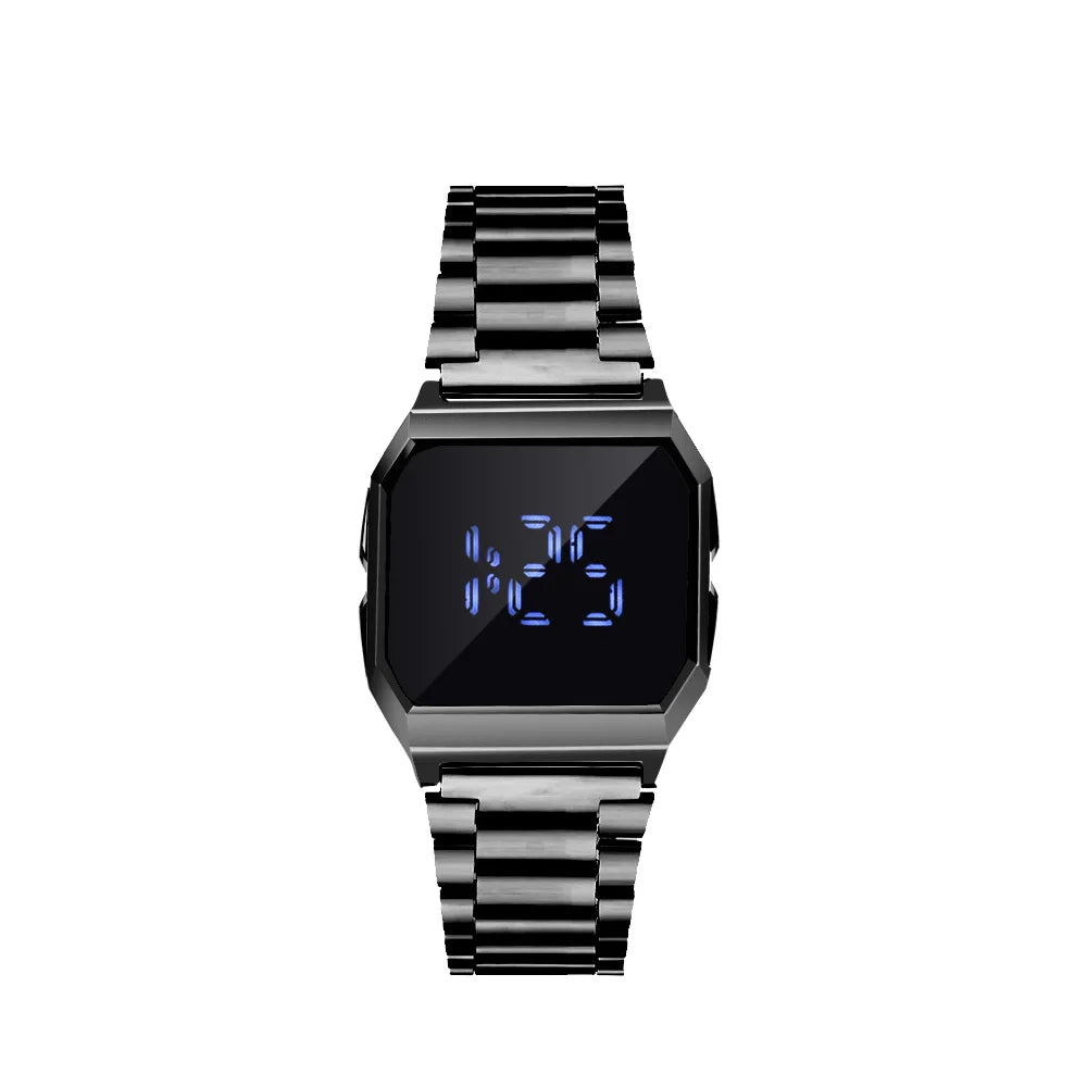 Touch Digital Watch for Men LED Date Fashion Military Ladies Watches Stainless Steel Army Electronic Men Clock Reloj Militar