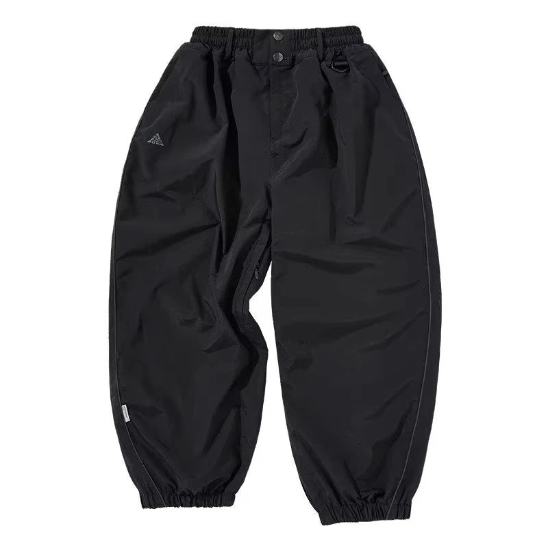 Ski Pants Men's Women's Single Board Waterproof Loose Fit Wear Resistant Professional Double Board Ski Pants