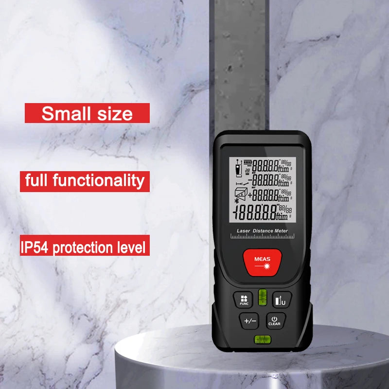 Laser Distance Meter 50M/100M/120M/150M/200M Digital Tape Measure Precision Rangefinder With Distance/area/volume