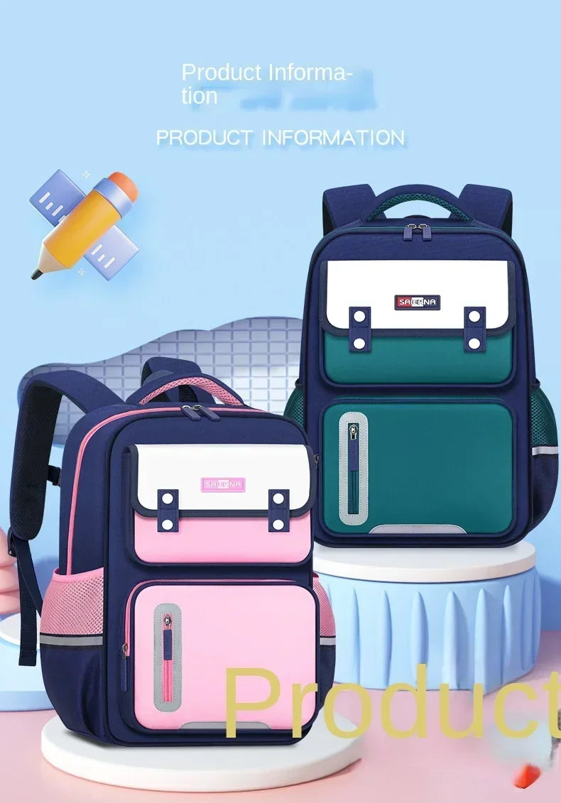 Childrens Schoolbag Fashion New Boys Girls Student Primary School Schoolbag Kids Waterproof Childrens Shoulder Bag Schoolbag