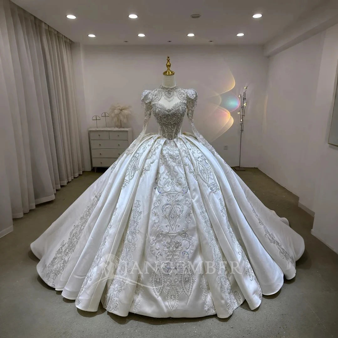 Convertible Wedding Dress 2 in 1 Satin Elegant Personalized Customized Handmade Any Ball Gown Wedding Gowns Robe De Mariée
