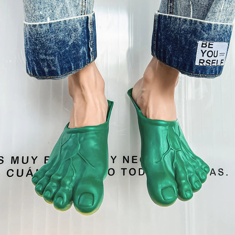 Funny Slippers Man Women Footwear Shoes For Men Sandals Male House Shoes Beach Slippers Uniex Slippers Bigfoot Amazing Sandals